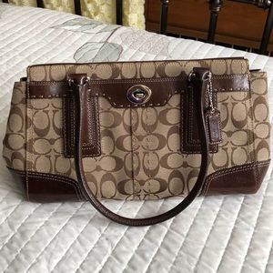 Coach signature purse - brown